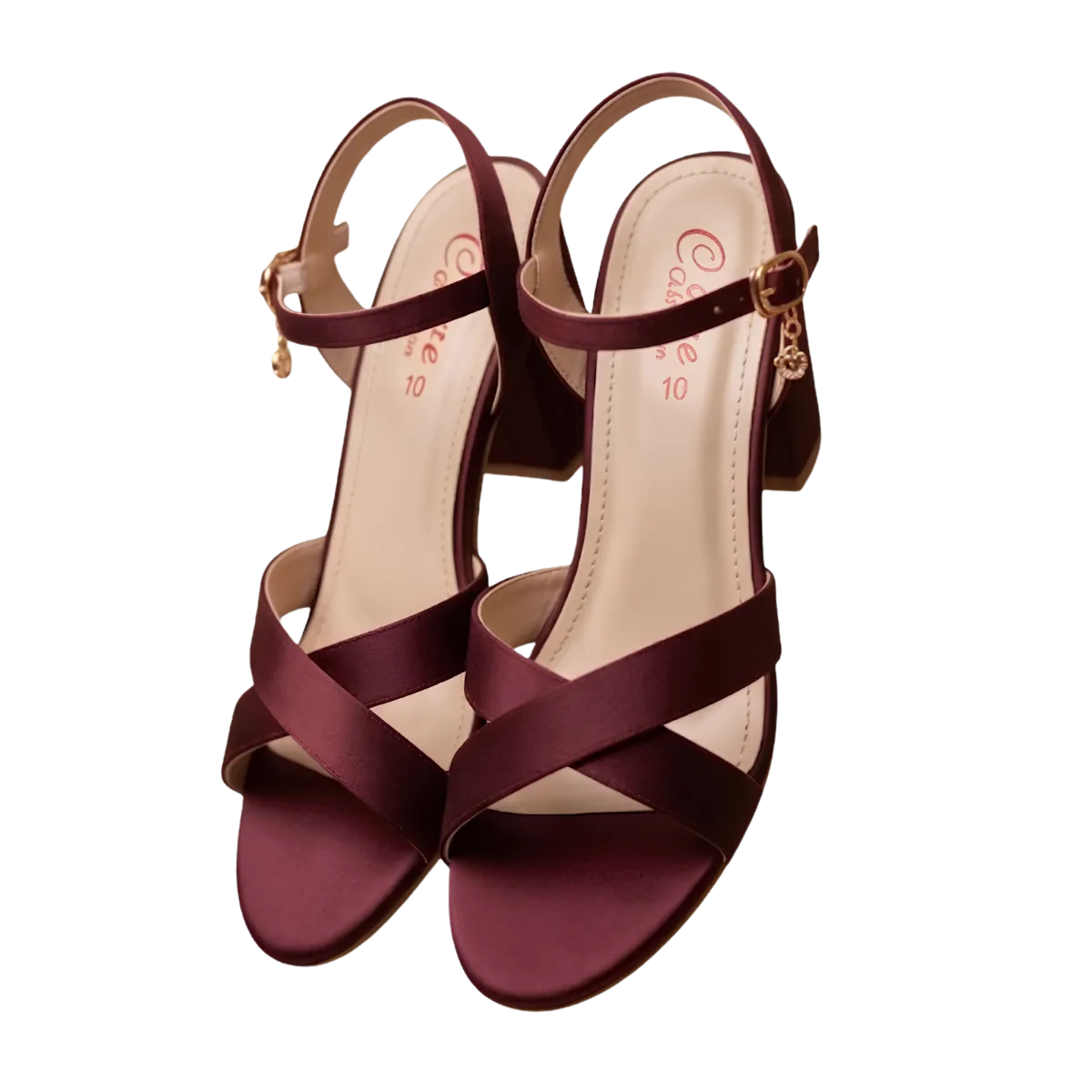 Women's Criss Cross Ankle Strap Block Heel Sandals