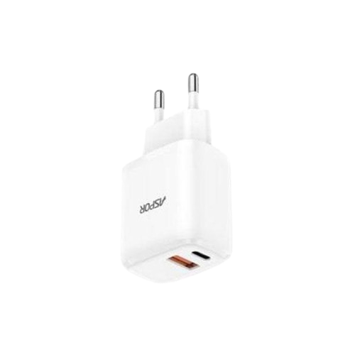 Aspor A821eu 20w Pd & Qc Dual-port Fast Charger (eu Plug)