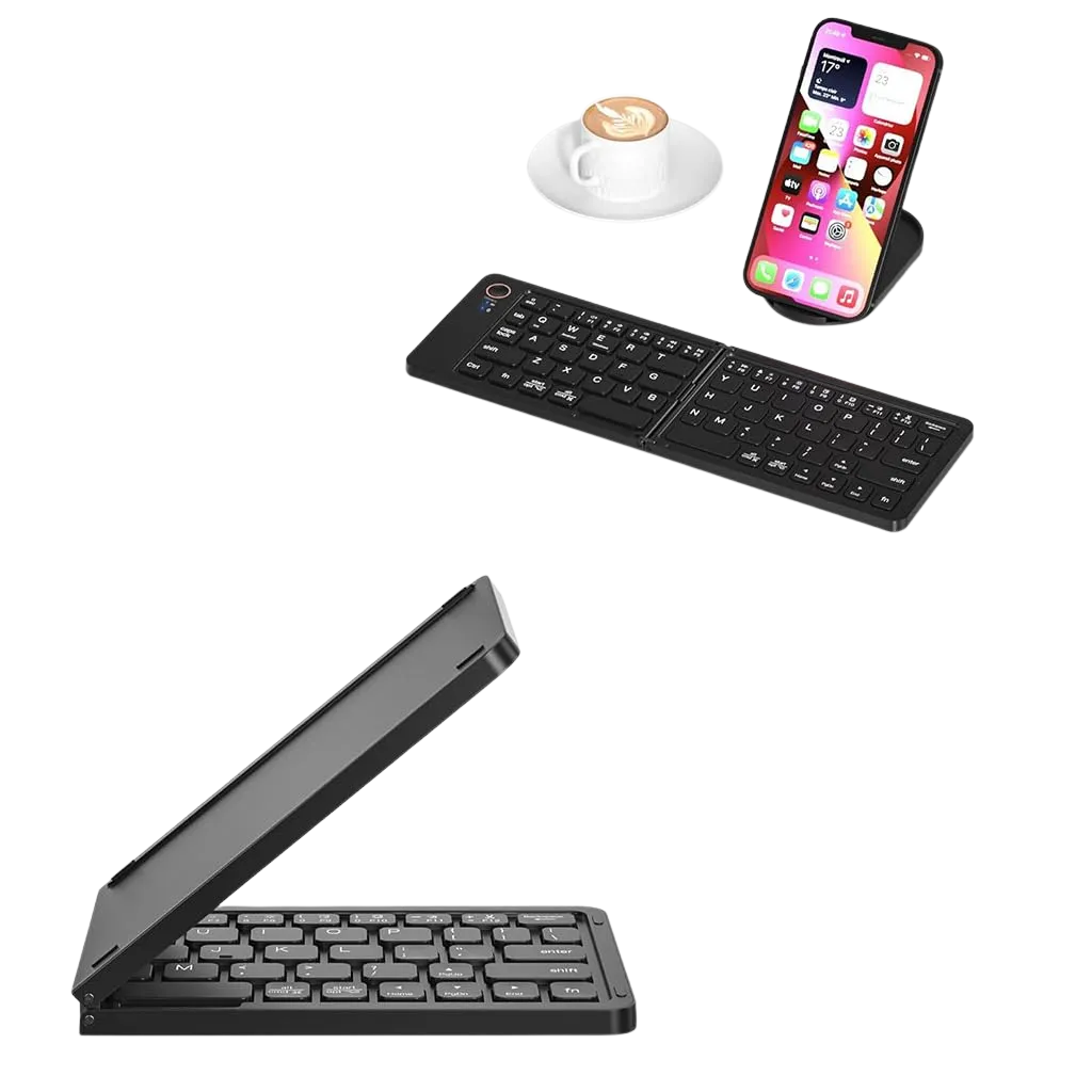 B023 11 Inch Foldable & Rechargeable Bluetooth Keyboard